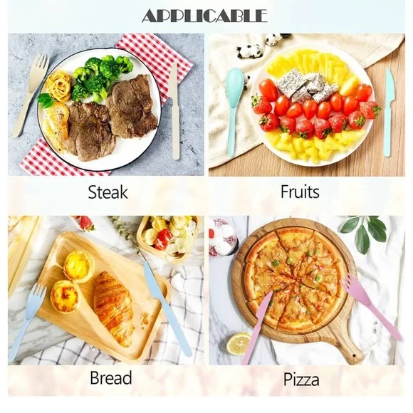 REUSABLE TRAVEL UTENSILS SET WITH CASE BEIGE NWOT - Picture 3 of 11